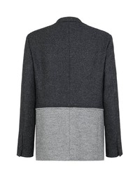 dunkelgraues Tweed Sakko von Fendi