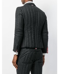 dunkelgraues vertikal gestreiftes Sakko von Thom Browne