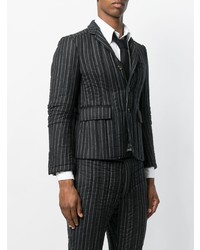 dunkelgraues vertikal gestreiftes Sakko von Thom Browne