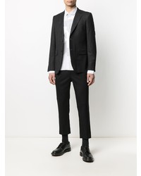 dunkelgraues vertikal gestreiftes Sakko von Comme des Garcons Homme Deux