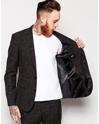 dunkelgraues Wollsakko von Asos