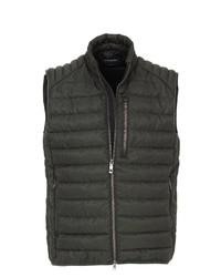 dunkelgrüne ärmellose Jacke von Casamoda