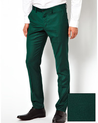 dunkelgrüne Anzughose von Selected