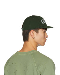 dunkelgrüne bedruckte Baseballkappe von Satisfy