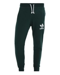 dunkelgrüne bedruckte Jogginghose von adidas