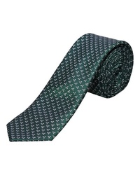 dunkelgrüne bedruckte Krawatte von Selected Homme
