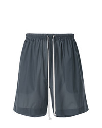 dunkelgrüne Bermuda-Shorts von Rick Owens