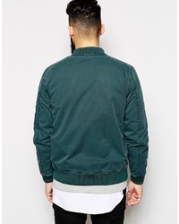 dunkelgrüne Bomberjacke von Asos