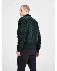 dunkelgrüne Bomberjacke von Jack & Jones