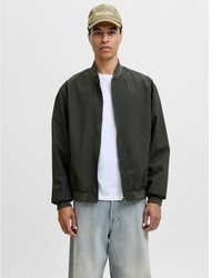 dunkelgrüne Bomberjacke von Jack & Jones