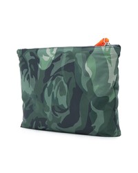 dunkelgrüne Camouflage Clutch Handtasche von Alexander McQueen