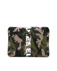 dunkelgrüne Camouflage Clutch Handtasche von Diesel