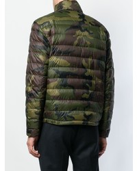 dunkelgrüne Camouflage Daunenjacke von Polo Ralph Lauren
