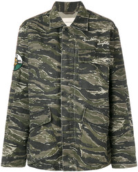 dunkelgrüne Camouflage Jacke von Current/Elliott