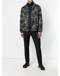 dunkelgrüne Camouflage Shirtjacke von Valentino