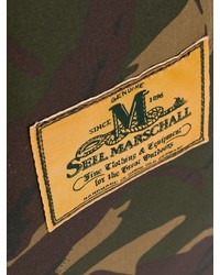 dunkelgrüne Camouflage Shopper Tasche aus Segeltuch von Junya Watanabe MAN