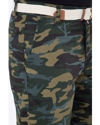 dunkelgrüne Camouflage Shorts von DANIEL DAAF