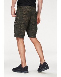 dunkelgrüne Camouflage Shorts von Superdry