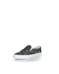dunkelgrüne Camouflage Slip-On Sneakers von Ethletic
