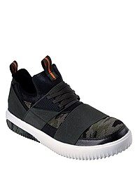 dunkelgrüne Camouflage Sportschuhe von Skechers