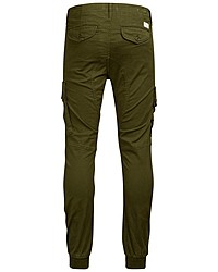 dunkelgrüne Cargohose von Jack & Jones