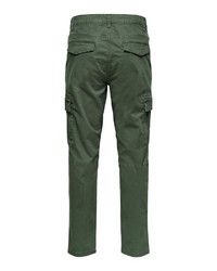 dunkelgrüne Cargohose von ONLY & SONS