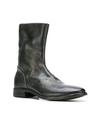 dunkelgrüne Chelsea Boots aus Leder von Premiata