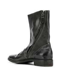 dunkelgrüne Chelsea Boots aus Leder von Premiata