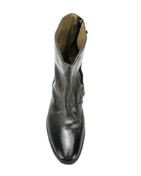 dunkelgrüne Chelsea Boots aus Leder von Premiata