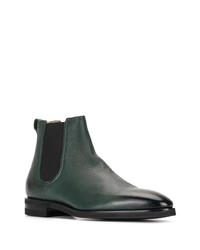 dunkelgrüne Chelsea Boots aus Leder von Bally