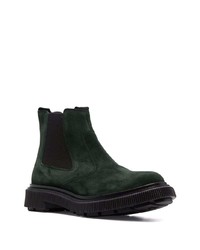 dunkelgrüne Chelsea Boots aus Wildleder von Adieu Paris