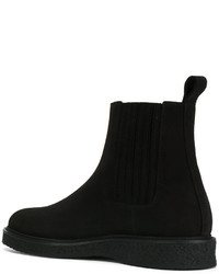 dunkelgrüne Chelsea Boots von Saint Laurent