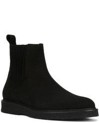 dunkelgrüne Chelsea Boots von Saint Laurent