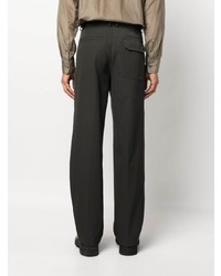 dunkelgrüne Chinohose von Helmut Lang