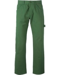 dunkelgrüne Chinohose