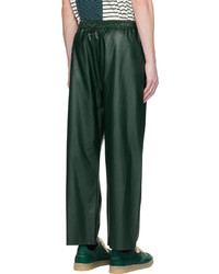 dunkelgrüne Chinohose von MM6 MAISON MARGIELA