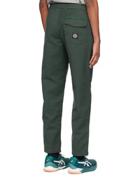 dunkelgrüne Chinohose von Stone Island