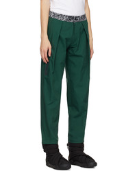 dunkelgrüne Chinohose von adidas Originals