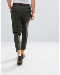 dunkelgrüne Chinohose von Asos