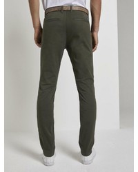 dunkelgrüne Chinohose von Tom Tailor Denim