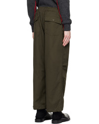 dunkelgrüne Chinohose von Comme des Garcons Homme