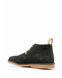 dunkelgrüne Chukka-Stiefel aus Wildleder von Corneliani