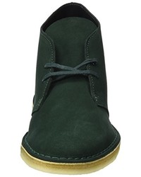 dunkelgrüne Chukka-Stiefel von Clarks Originals