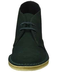 dunkelgrüne Chukka-Stiefel von Clarks Originals