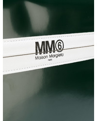 dunkelgrüne Clutch von MM6 MAISON MARGIELA