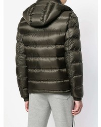 dunkelgrüne Daunenjacke von Moncler