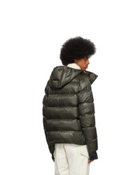 dunkelgrüne Daunenjacke von MONCLER GRENOBLE