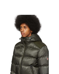 dunkelgrüne Daunenjacke von MONCLER GRENOBLE