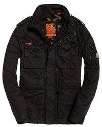 dunkelgrüne Feldjacke von Superdry