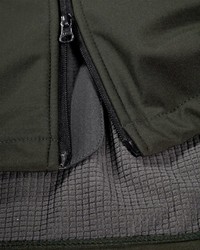 dunkelgrüne Fleece-ärmellose Jacke von Parforce